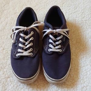 Vans Womens Gray Canvas Low Top Oxford Style Shoes,  Size 6